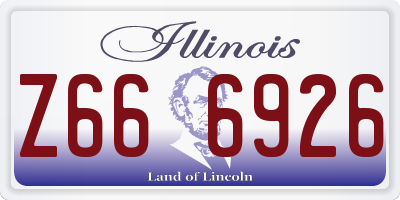 IL license plate Z666926