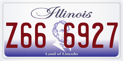 IL license plate Z666927