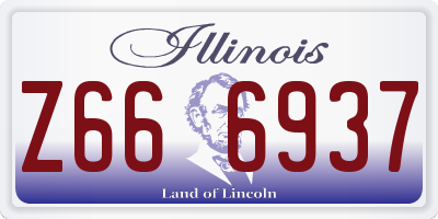 IL license plate Z666937