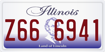 IL license plate Z666941