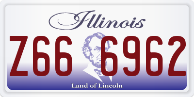 IL license plate Z666962