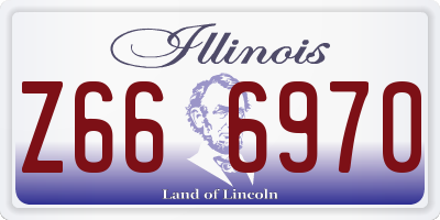 IL license plate Z666970