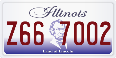 IL license plate Z667002