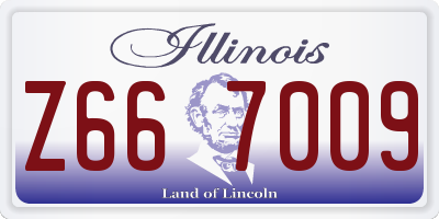 IL license plate Z667009