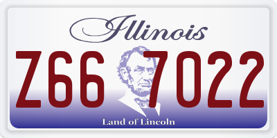 IL license plate Z667022
