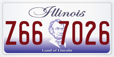 IL license plate Z667026