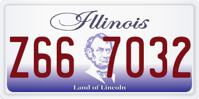 IL license plate Z667032