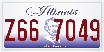 IL license plate Z667049