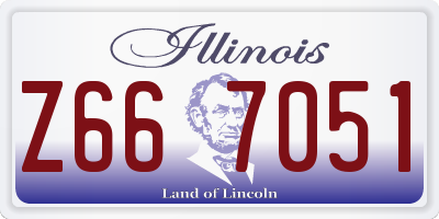 IL license plate Z667051