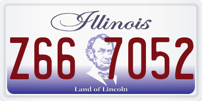 IL license plate Z667052