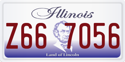 IL license plate Z667056