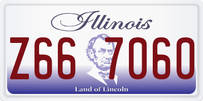 IL license plate Z667060