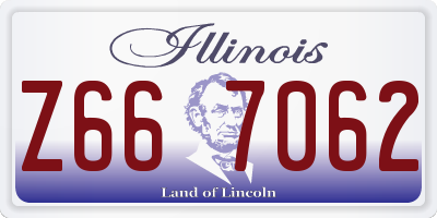 IL license plate Z667062