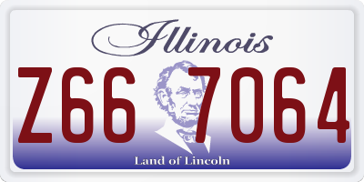 IL license plate Z667064