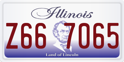 IL license plate Z667065