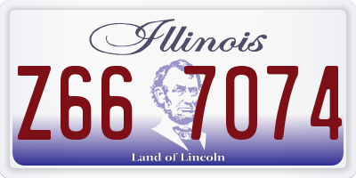 IL license plate Z667074
