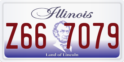 IL license plate Z667079