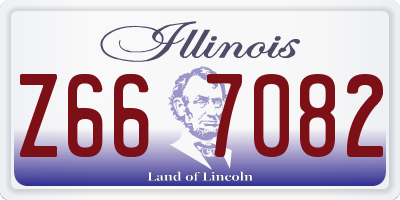 IL license plate Z667082