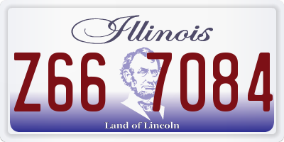 IL license plate Z667084