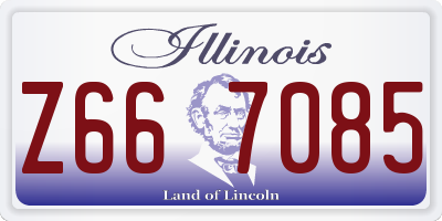 IL license plate Z667085