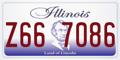 IL license plate Z667086