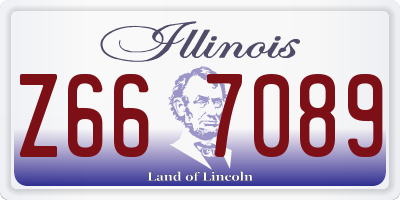 IL license plate Z667089