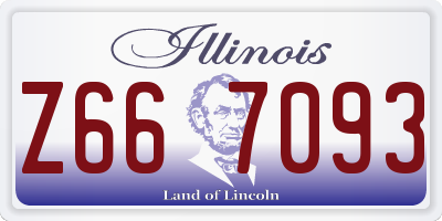 IL license plate Z667093