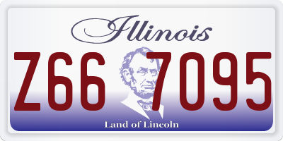 IL license plate Z667095