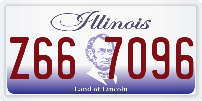 IL license plate Z667096