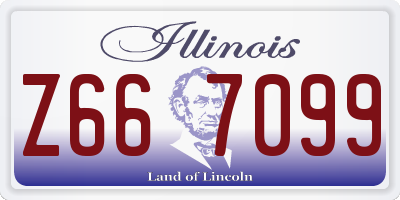 IL license plate Z667099