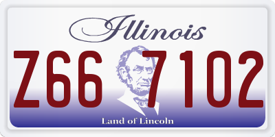 IL license plate Z667102