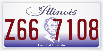 IL license plate Z667108