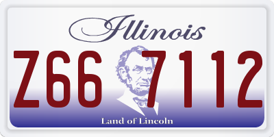 IL license plate Z667112