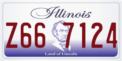 IL license plate Z667124