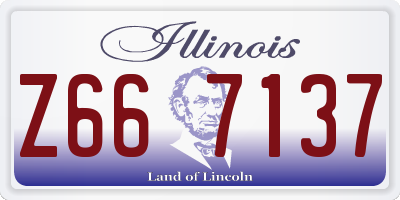 IL license plate Z667137