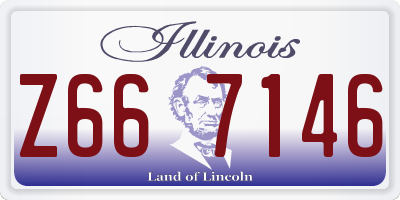 IL license plate Z667146