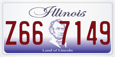 IL license plate Z667149