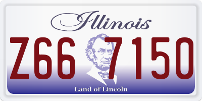 IL license plate Z667150