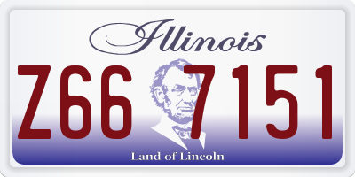 IL license plate Z667151