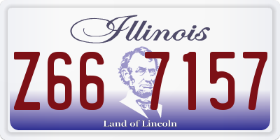 IL license plate Z667157