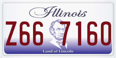 IL license plate Z667160