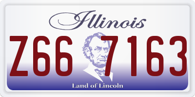 IL license plate Z667163