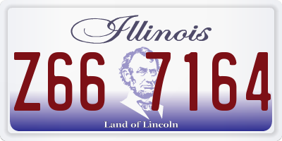 IL license plate Z667164