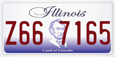 IL license plate Z667165