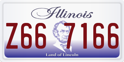 IL license plate Z667166