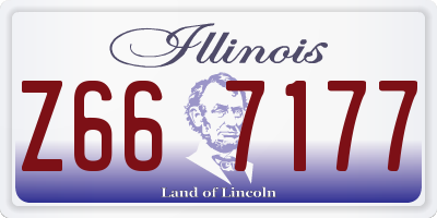 IL license plate Z667177