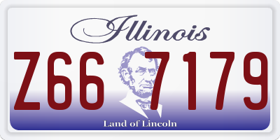IL license plate Z667179