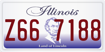 IL license plate Z667188
