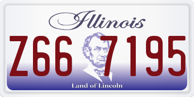 IL license plate Z667195