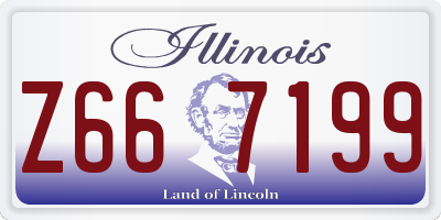 IL license plate Z667199